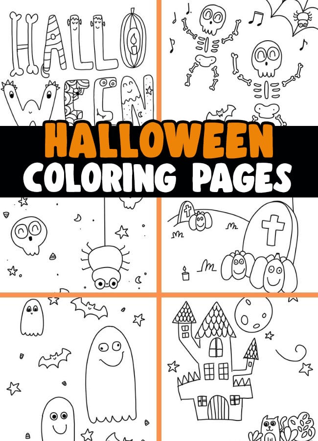 Halloween coloring pages free printables