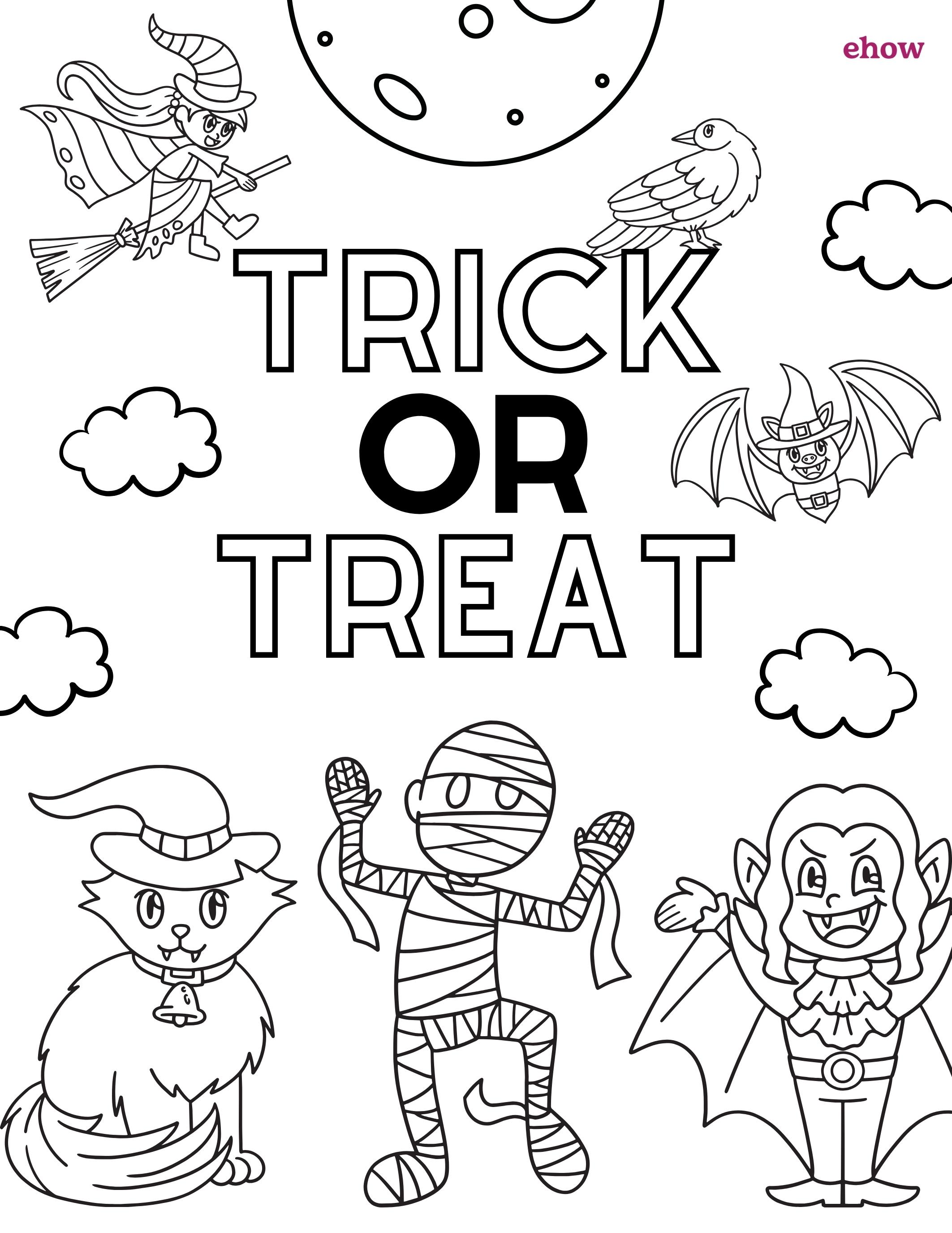 Free printable halloween coloring pages for all ages