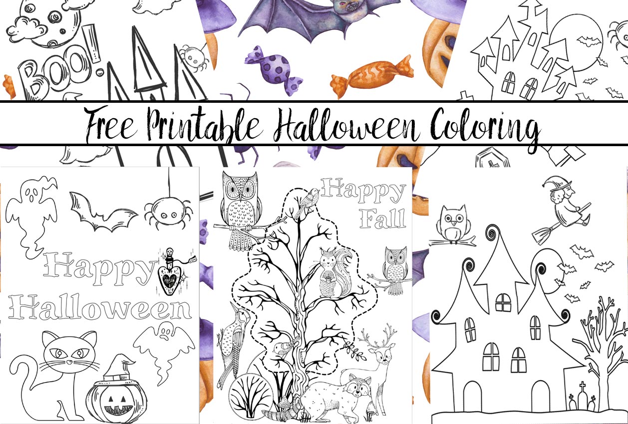 Free printable halloween coloring pages for kids