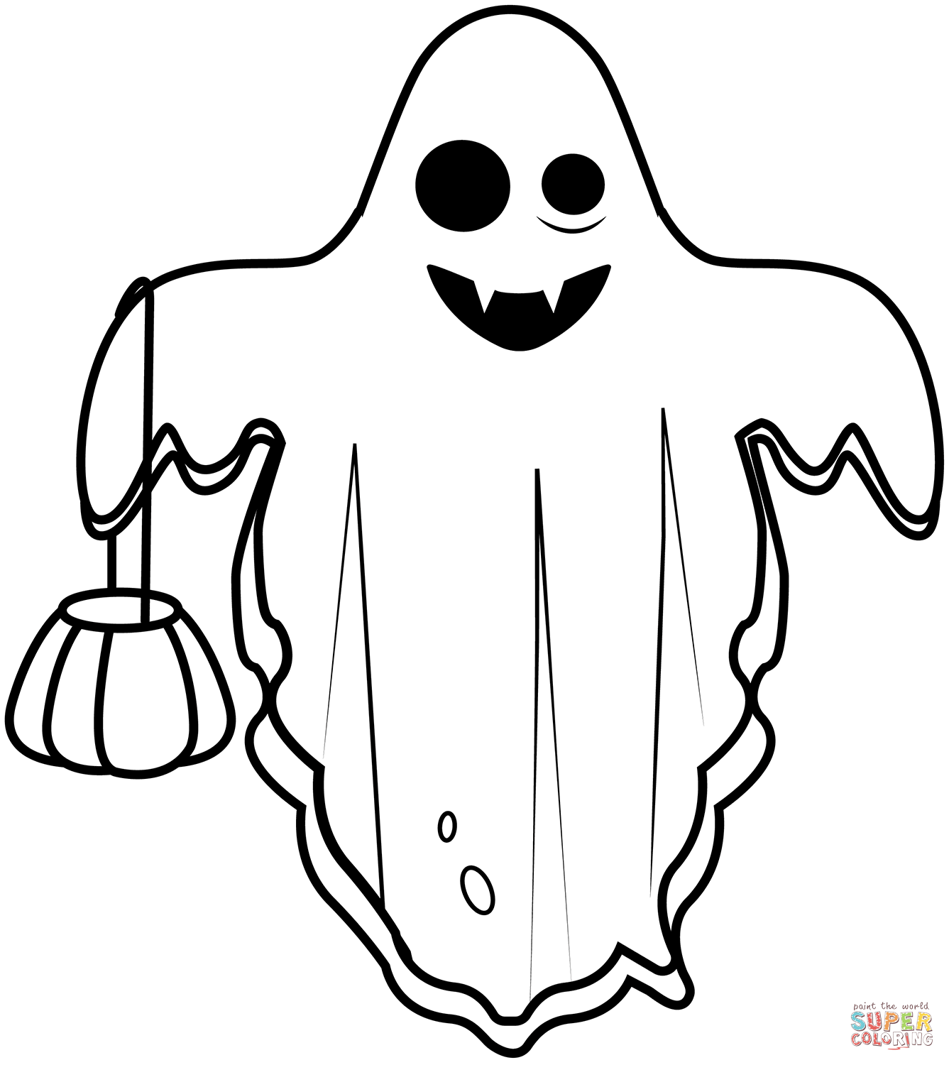 Ghost coloring page free printable coloring pages