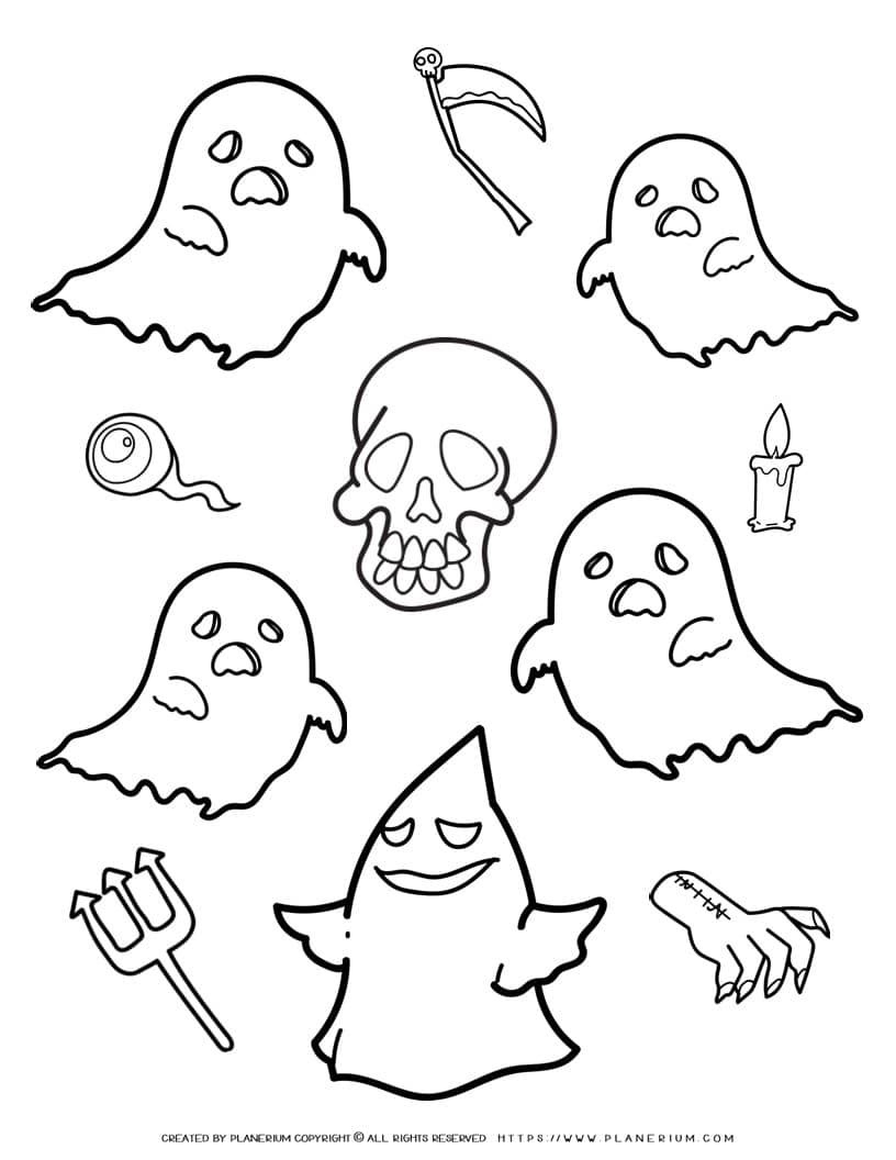 Halloween coloring page