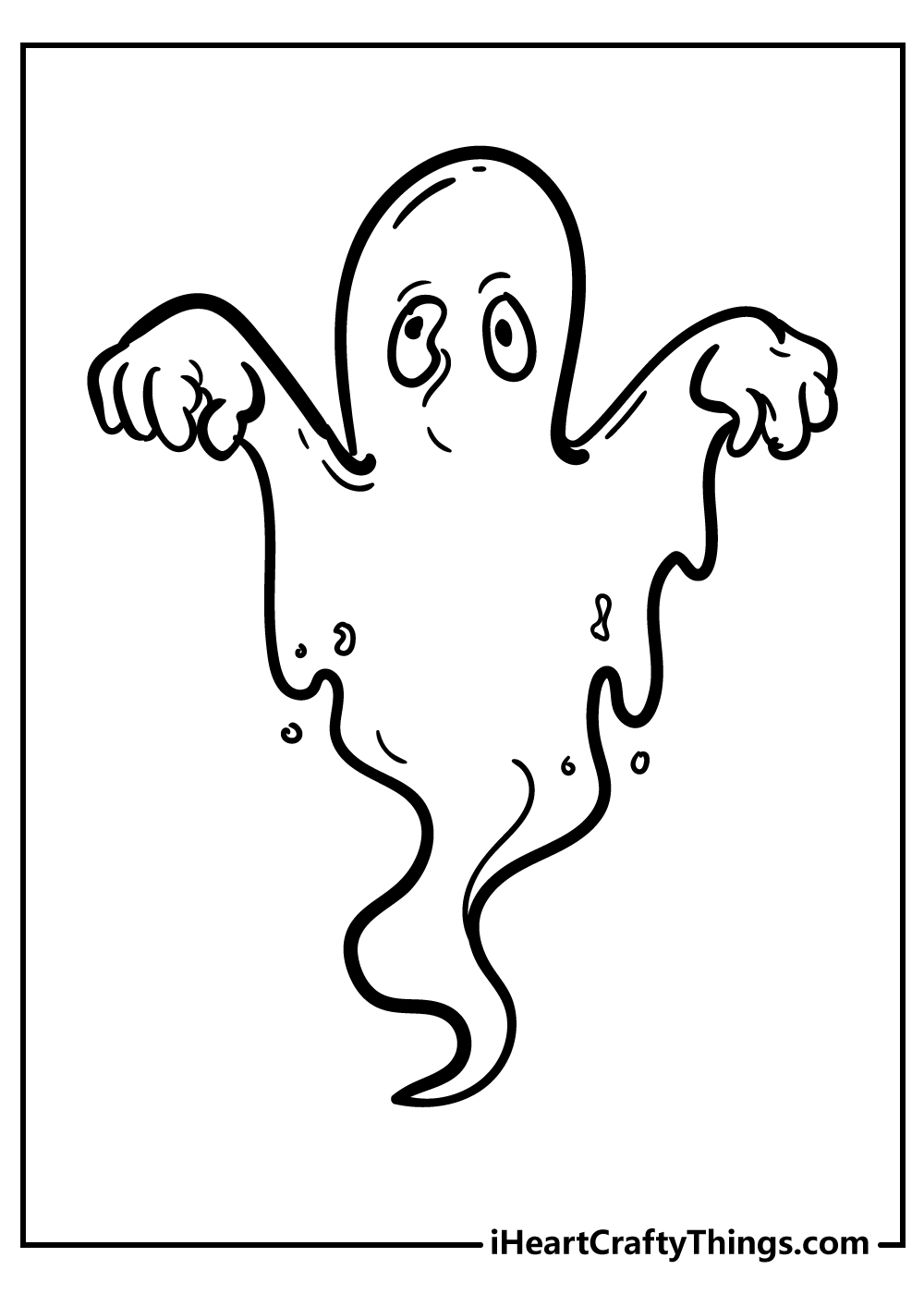 Ghost coloring pages free printables