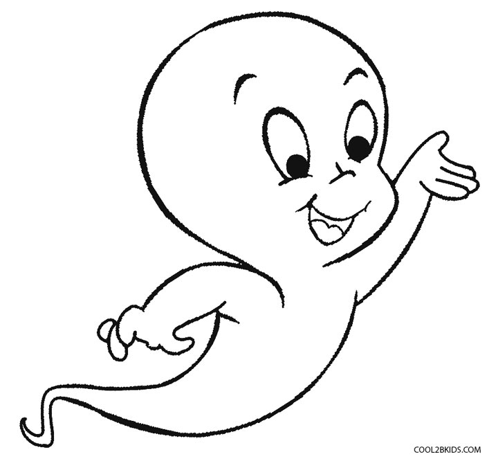 Cutest free ghost coloring pages you can print from home