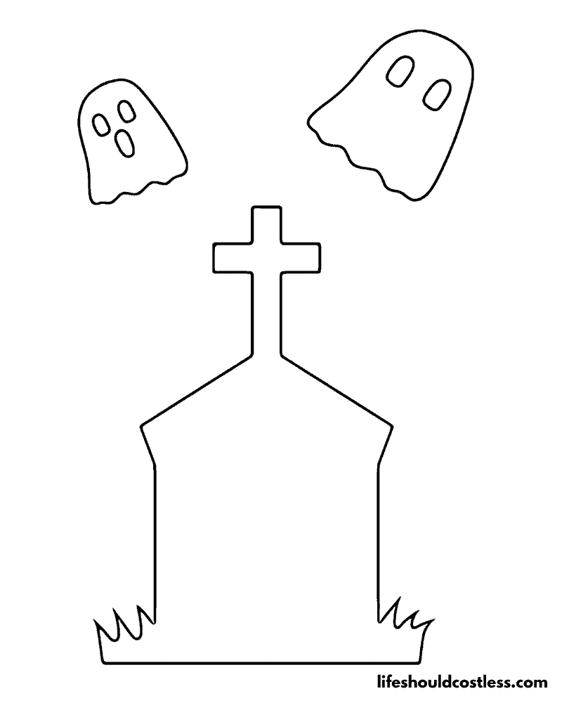 Ghost coloring pages free printable pdf templates