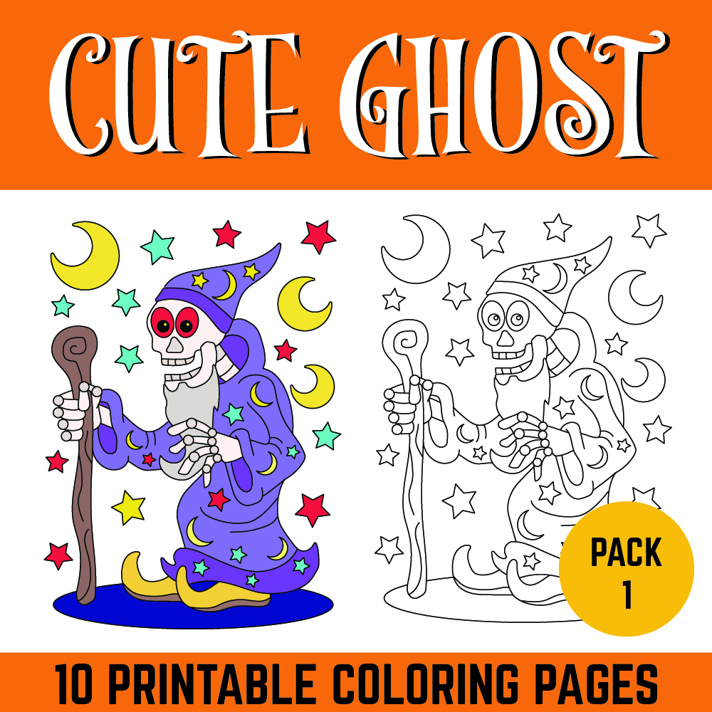 Cute ghost monster halloween coloring pages fun october activities fall sheets made by teachers