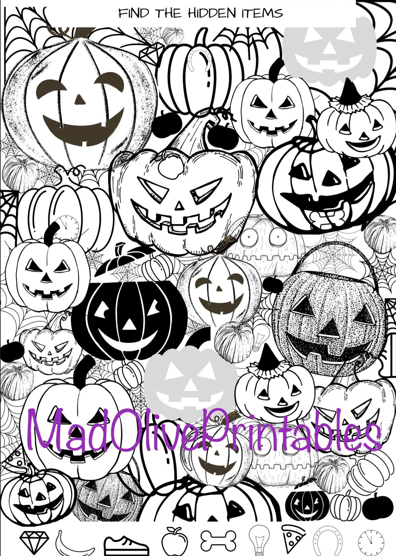 Halloween hidden picture printable