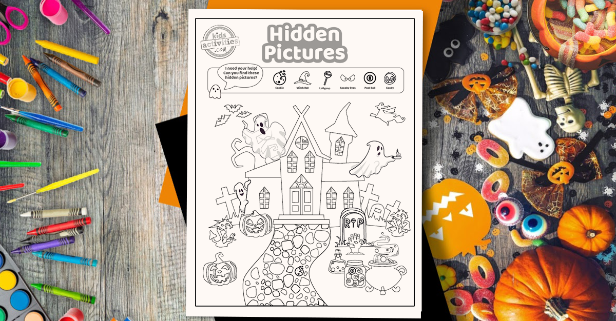 Spooktacular halloween hidden pictures printable too adorable