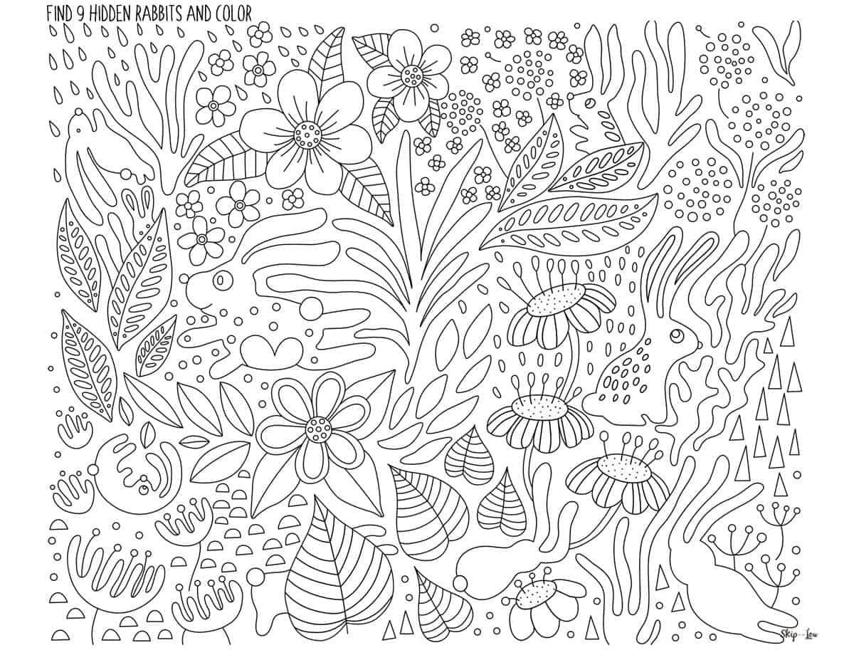 Free hidden picture printables to color skip to my lou