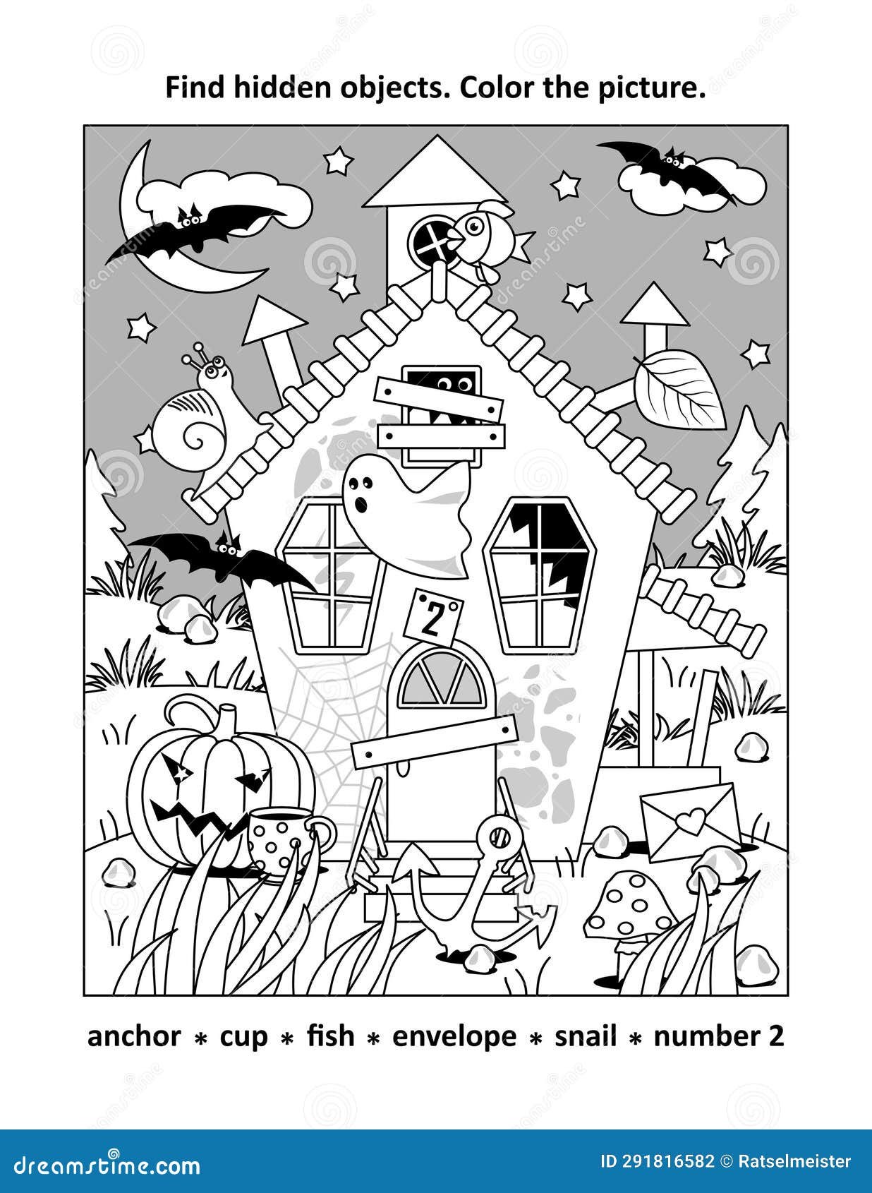 Haunted house coloring page stock illustrations â haunted house coloring page stock illustrations vectors clipart