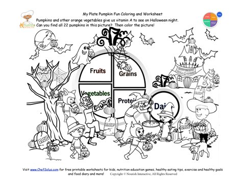 Holidays find the hidden pumpkin my plate activity sheet