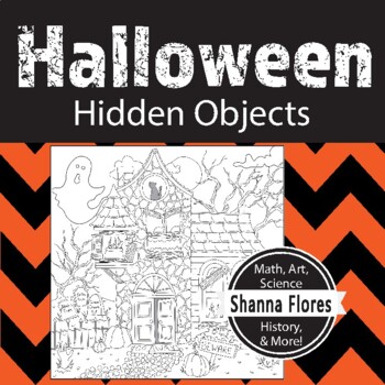 Bolos haunted house halloween october hidden pictures coloring page