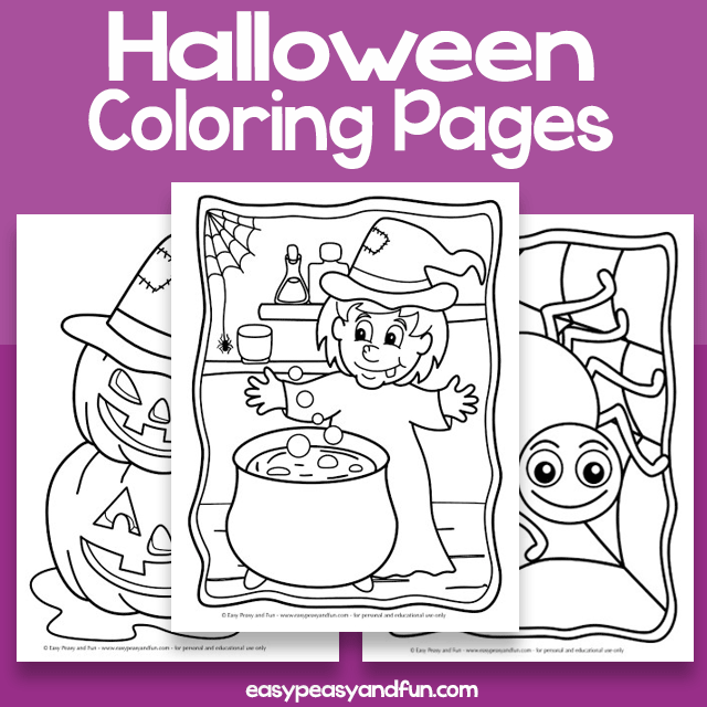 Halloween coloring pages â spooky and cool â easy peasy and fun hip