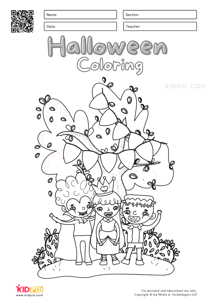 Halloween coloring pages for kids