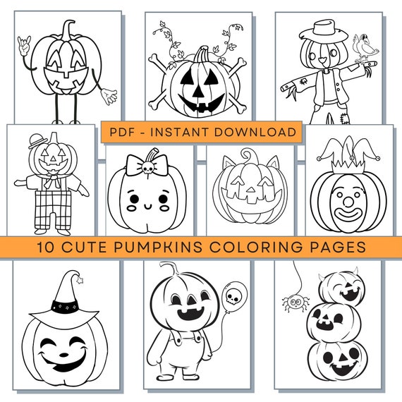 Pumpkins coloring pages pumpkins pdf pumpkins printables cute pumpkin coloring pages halloween activity sheets halloween coloring pages