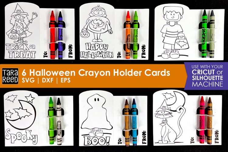 Halloween print then cut color cards for cricut