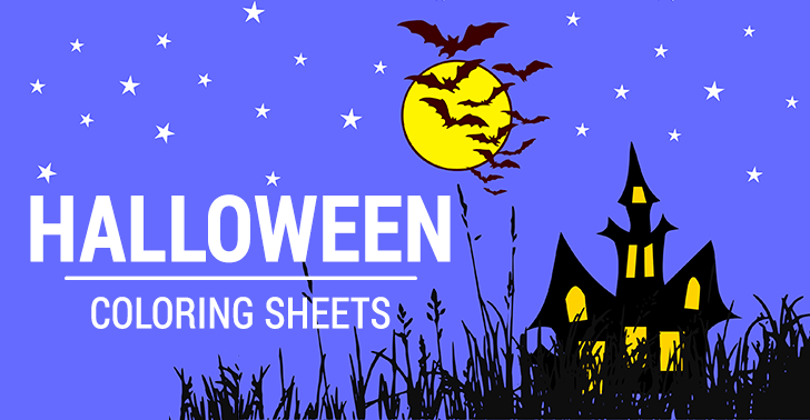 Halloween coloring sheets free and print