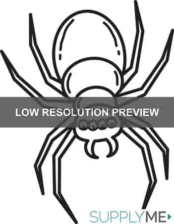 Printable halloween spider coloring page for kids â