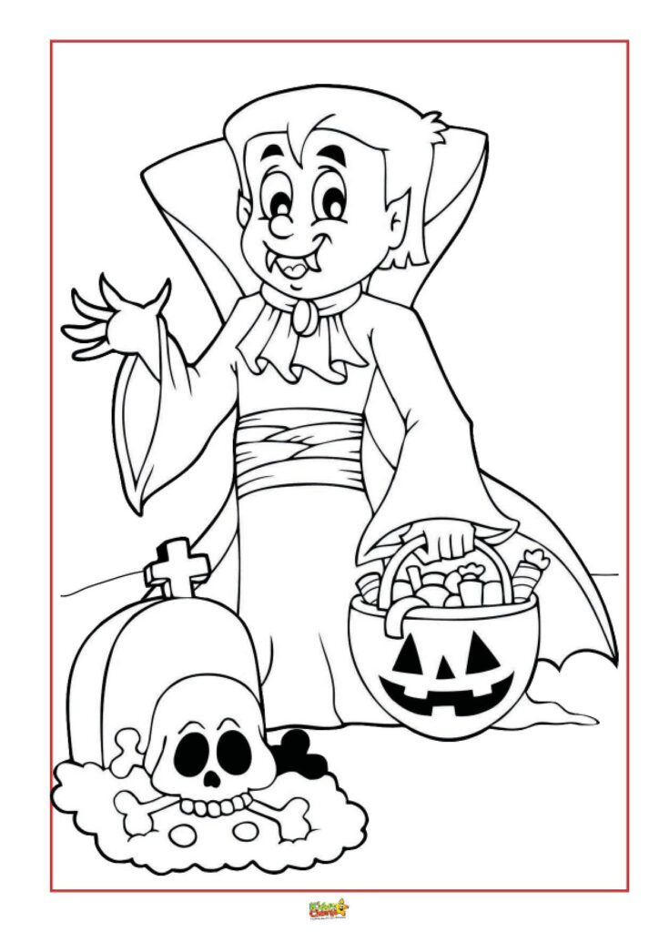 Halloween coloring pages for kids