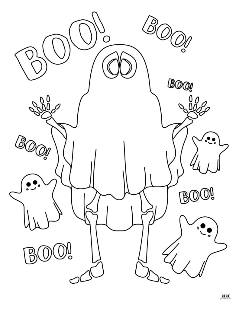 Skeleton coloring pages