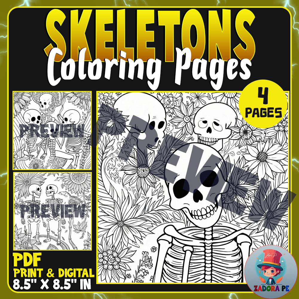 Halloween skeleton mandala coloring pages worksheets skull coloring sheets made by teachers