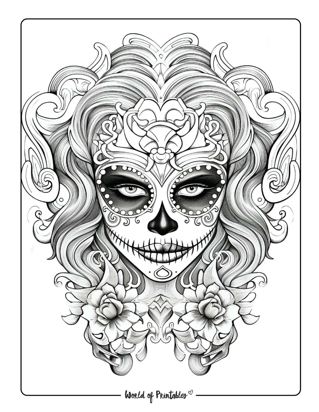 Skull coloring pages