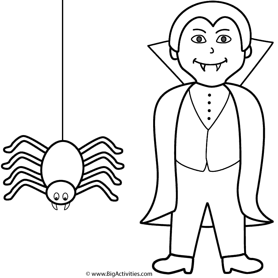 Vampire with spider