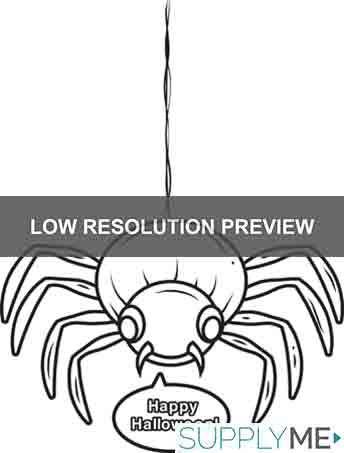 Printable halloween spider coloring page for kids â