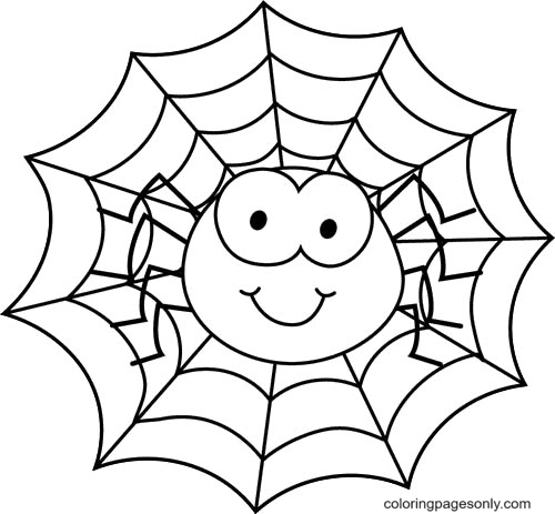 Halloween spider coloring pages printable for free download