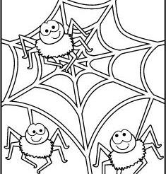 Cute halloween coloring pages to print and color spider coloring page cute halloween coloring pages halloween coloring
