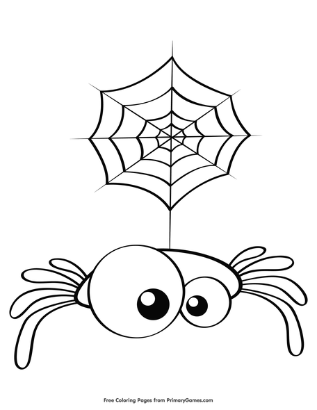 Cute spider coloring page â free printable pdf from