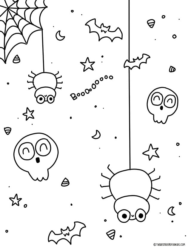 Halloween coloring pages free printables