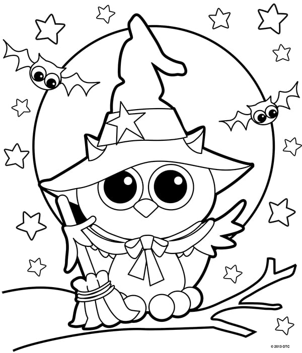 Free halloween coloring pages for adults kids