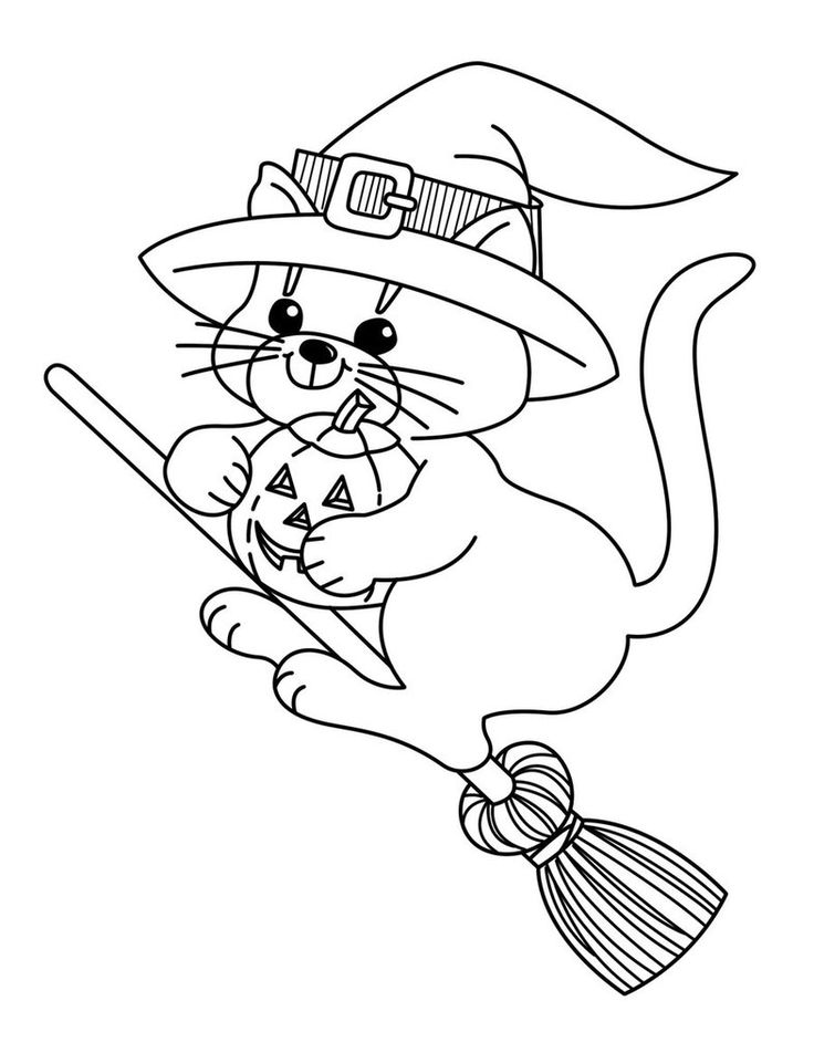 Witch coloring pages