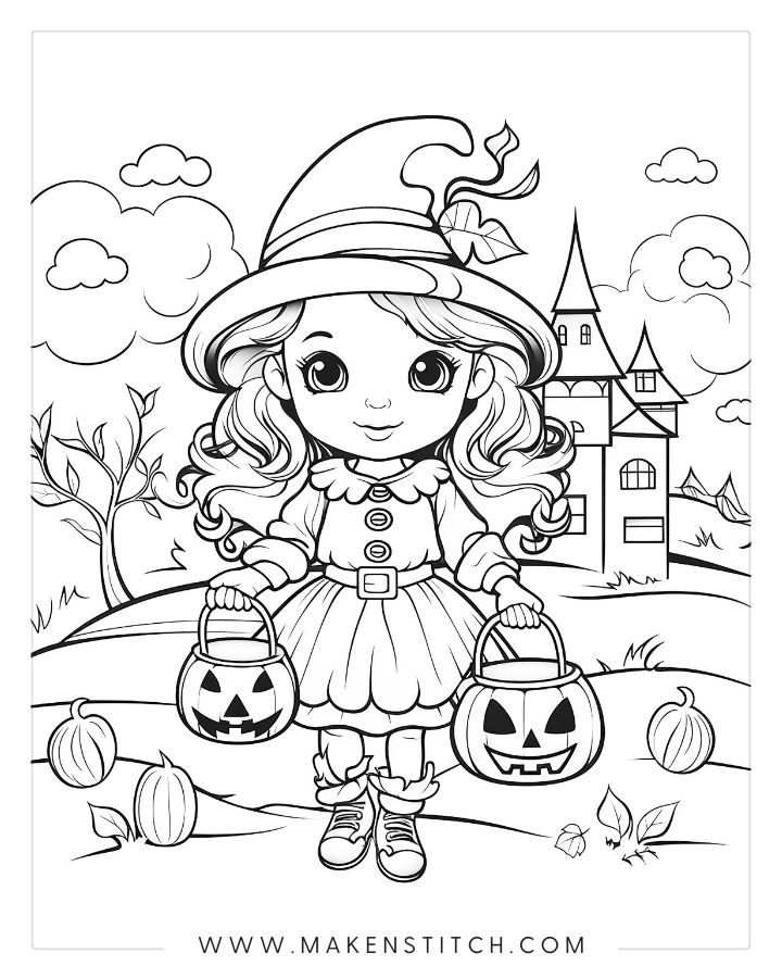 Free halloween coloring pages