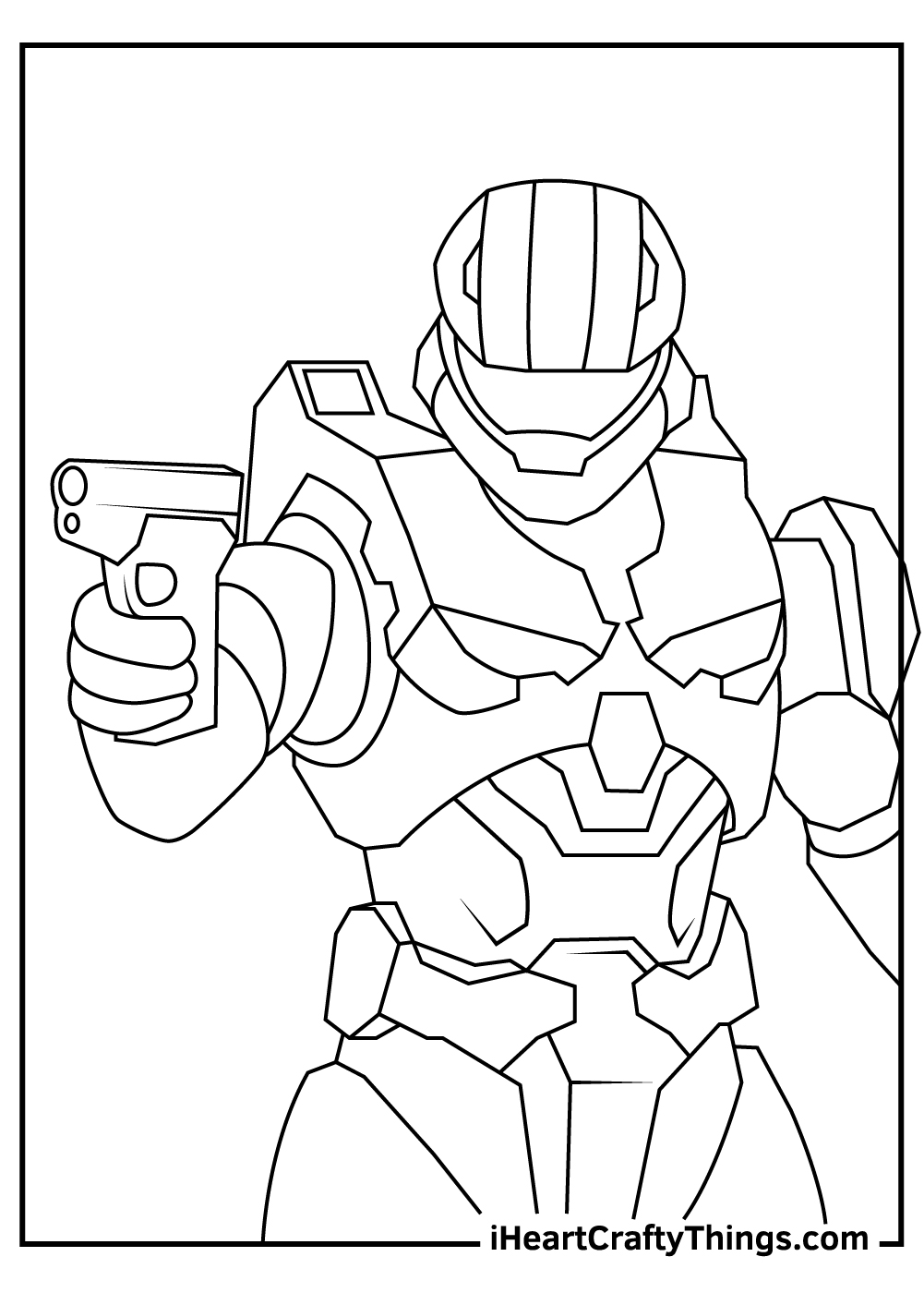 Halo coloring pages free printables