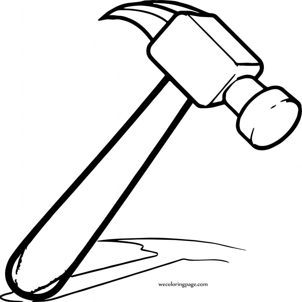 Carpenter hammer coloring page coloring pages free printable coloring pages hammer drawing