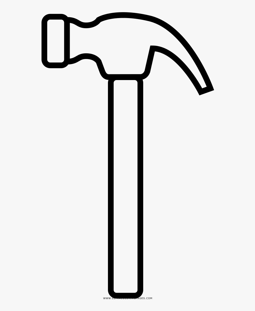 Hammer coloring page hd png download transparent png image