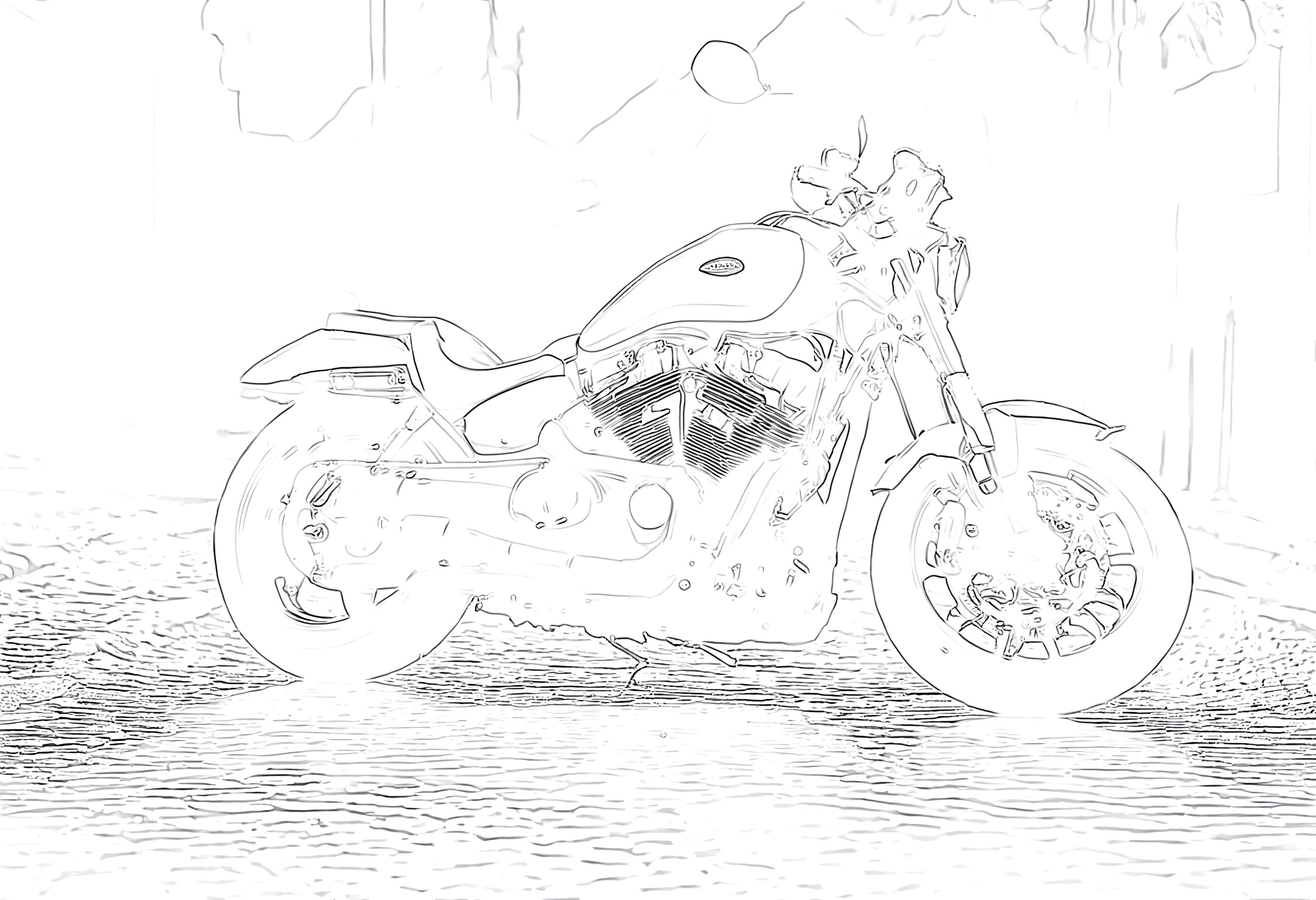 Victory hammer motorcycle coloring page