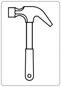 Free printable hammer coloring pages