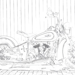 Victory hammer motorcycle coloring page