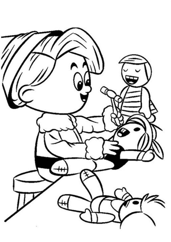 Free easy to print elf coloring pages