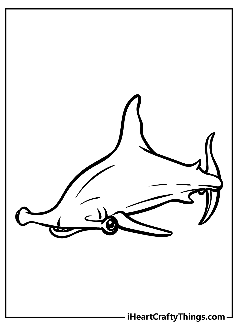 Shark coloring pages free printables