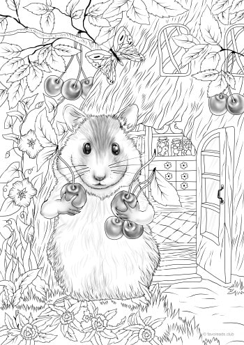 Hamster â favoreads coloring club