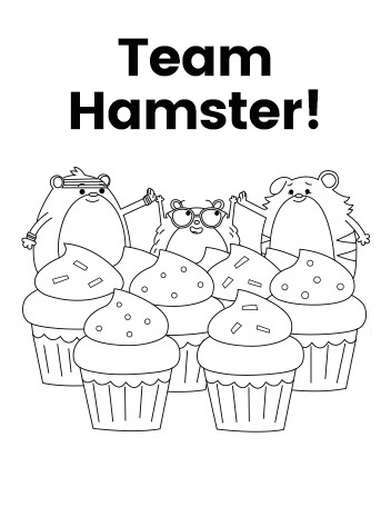 Team hamster hamsters coloring page kidsâ kids for parents