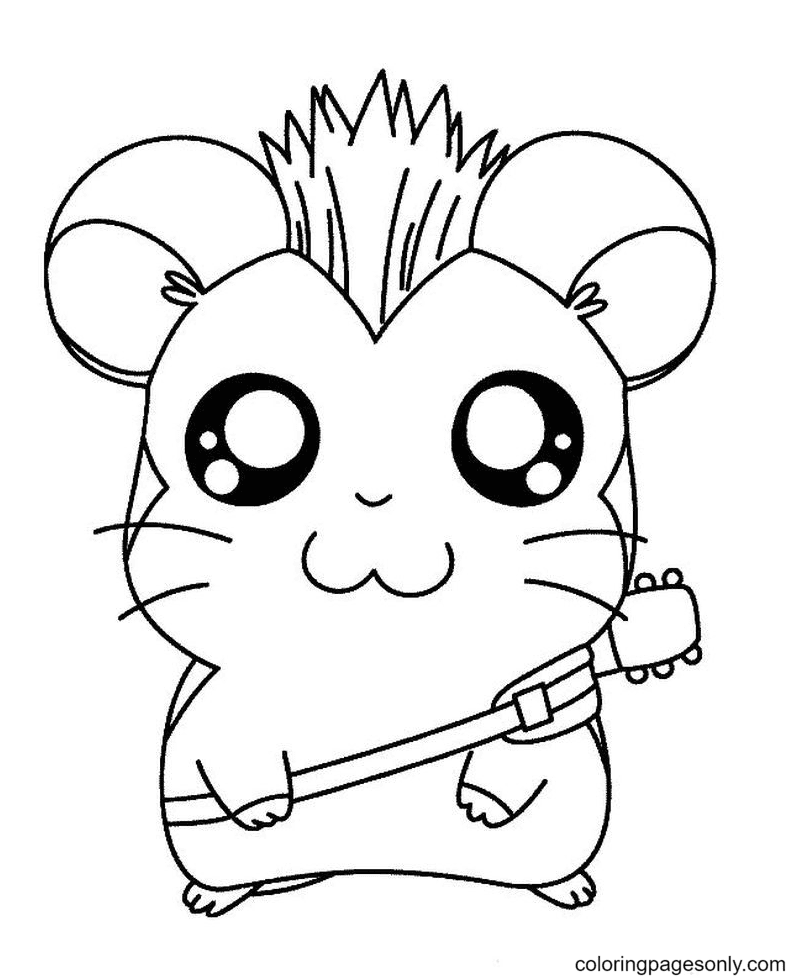 Hamster coloring pages printable for free download