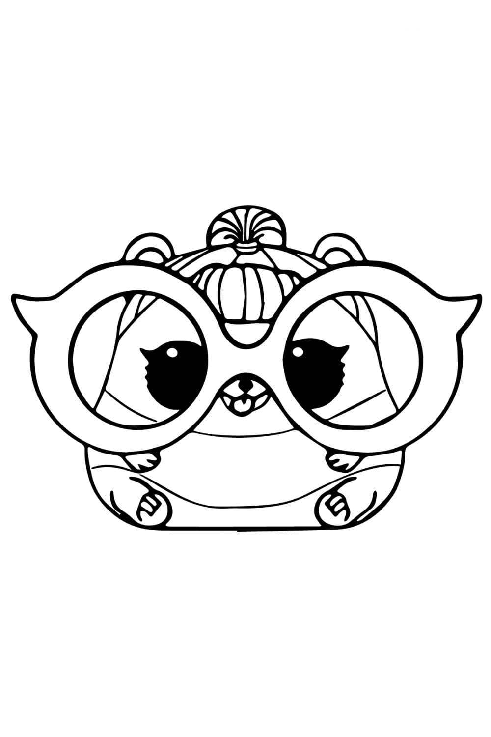 Lol pets hamster coloring page