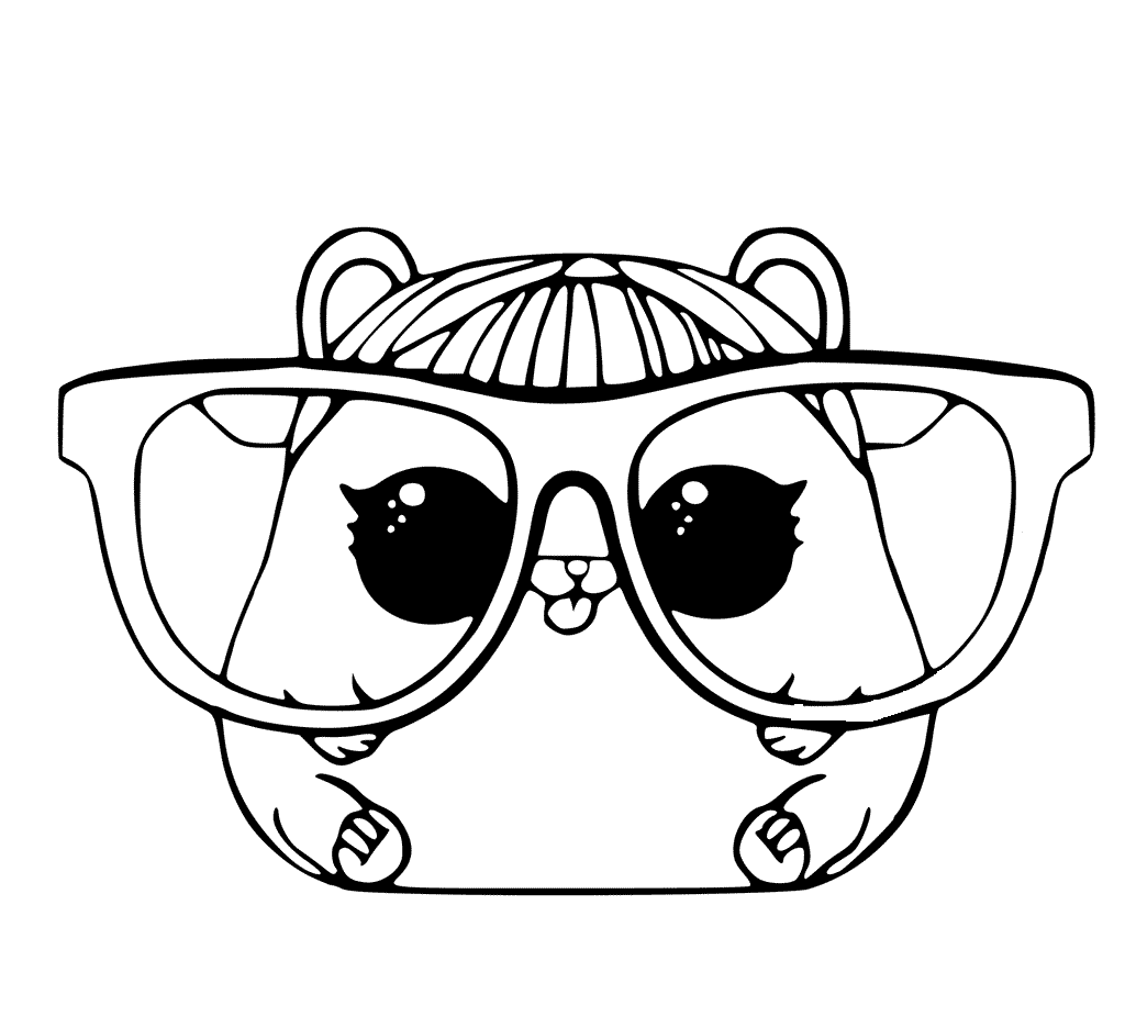 Hamster coloring pages