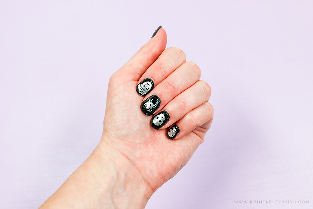 Vinyl halloween nail designs