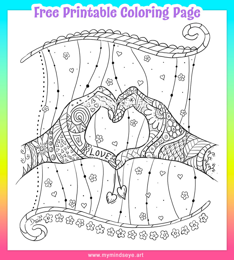 He hands coloring page c