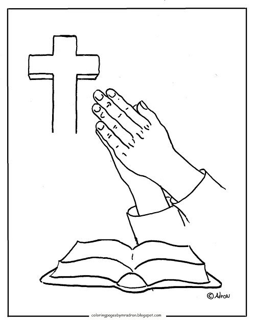 Coloring pages for kids by mr adron free printable coloring page of prayingâ bible coloring pages coloring pages inspirational praying hands